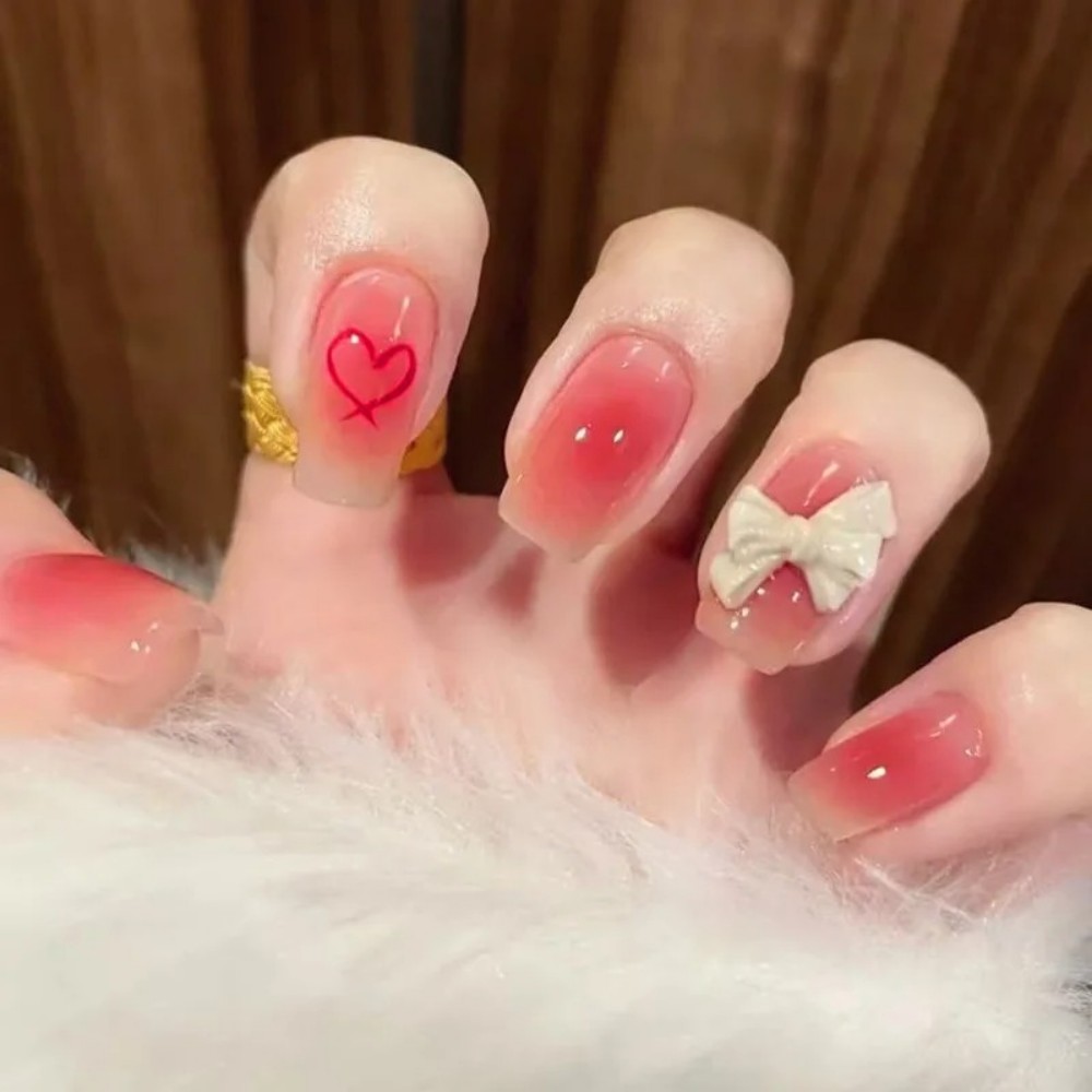 Photography Tips - 24Pcs Ballerina False Nails with Jelly