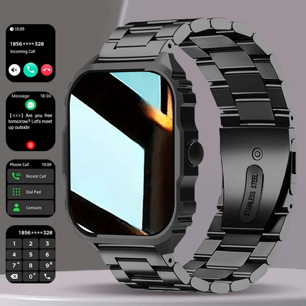 Photography Of A Man - Smart Watch，1.84-Inch Large Square Screen, with