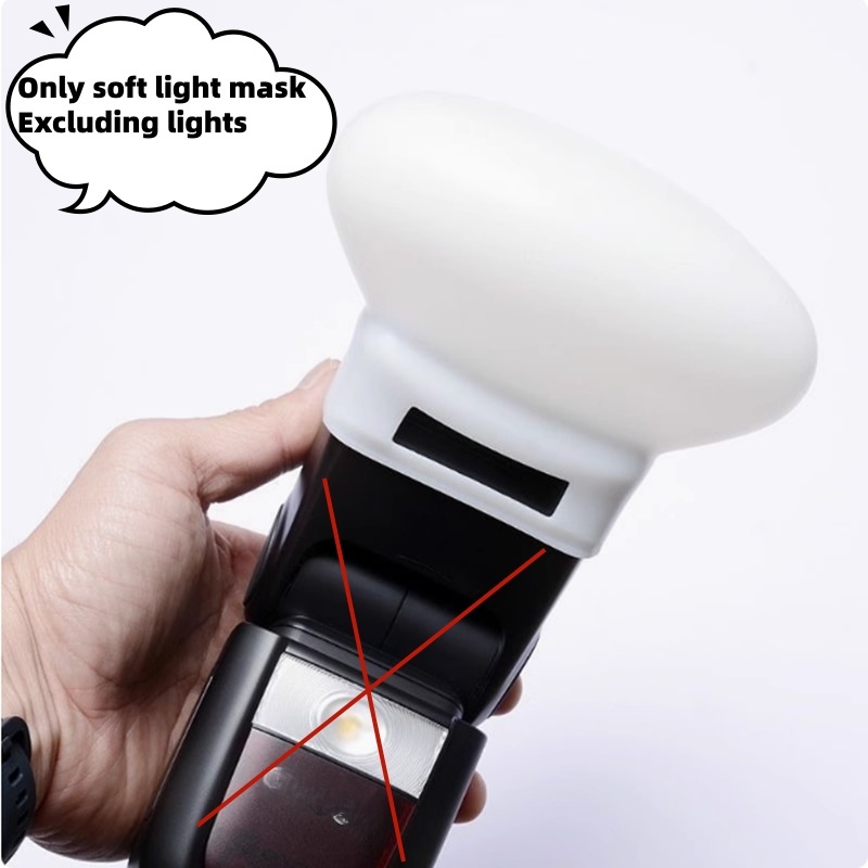 Pop Up Flash Diffuser - 1Pc Diffuser Bounce Dome Soft Silicone