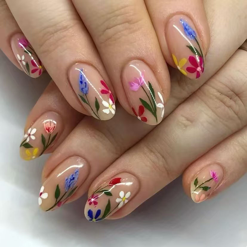 Photography Tips - 24Pcs Simple Almond Nails Tips Fresh