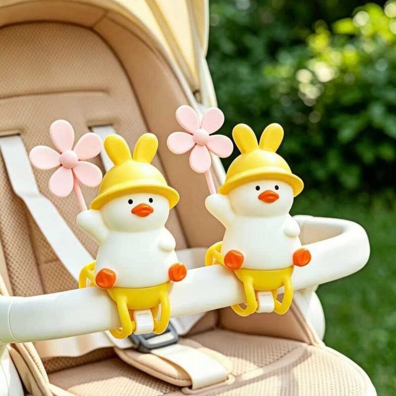 Photography Duck - Cute Yellow Duck Windmill Baby Cart