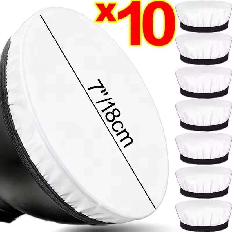 Pop Up Flash Diffuser - 1/3/5/10Pcs 7inch Photography Light Soft Diffuser