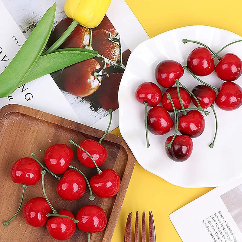 30Pcs Fake Cherry Simulation C - đánh giá và giá Photography Food