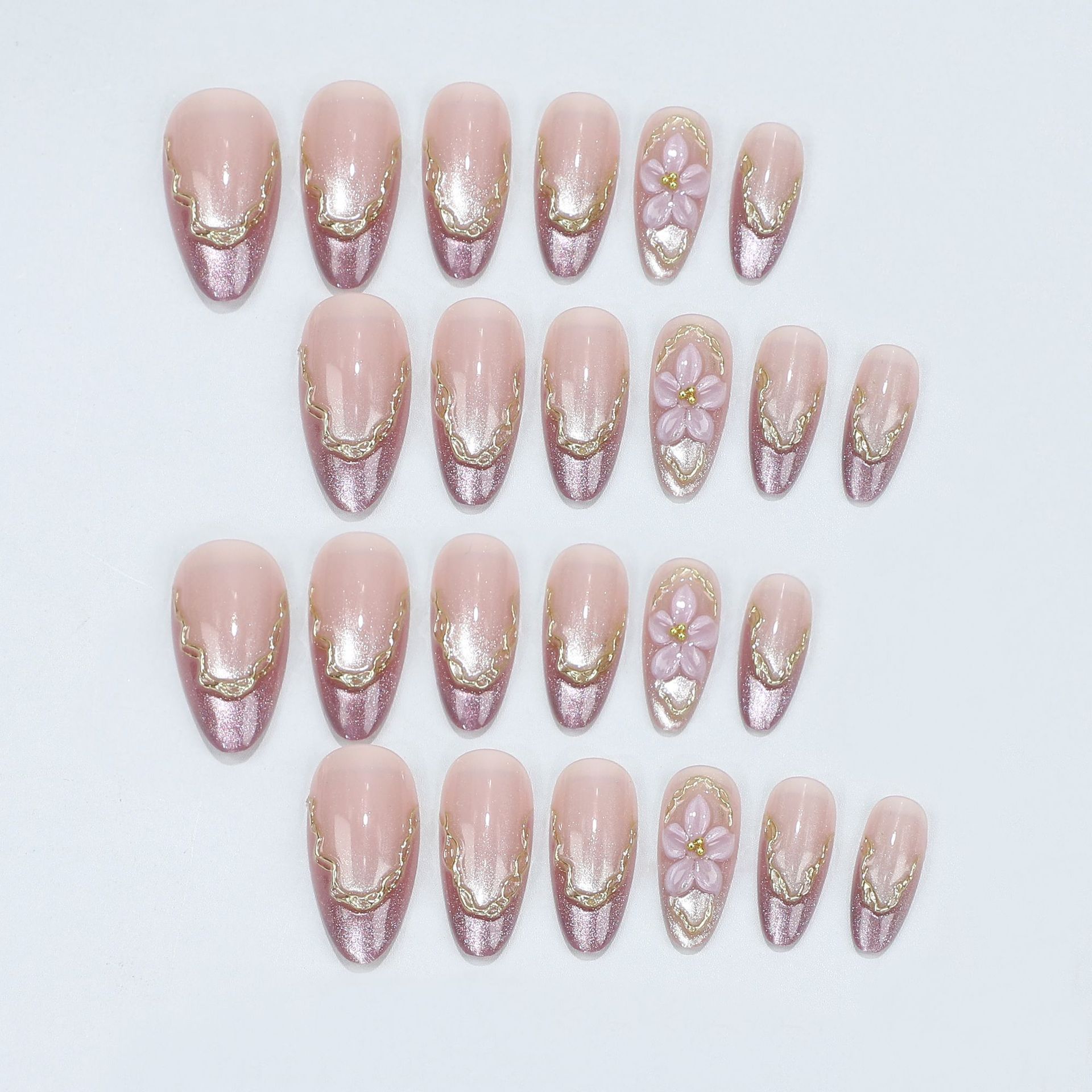3D Flowers Fake Nails with Glo - đánh giá và giá Photography Tips