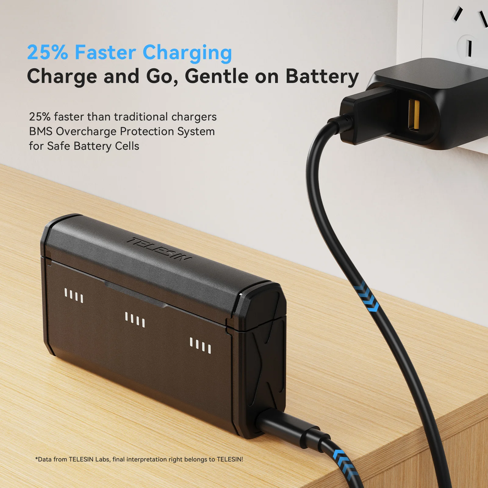 TELESIN Portable Fast Charging - đánh giá và giá Gopro Action Camera Hero 13 Black
