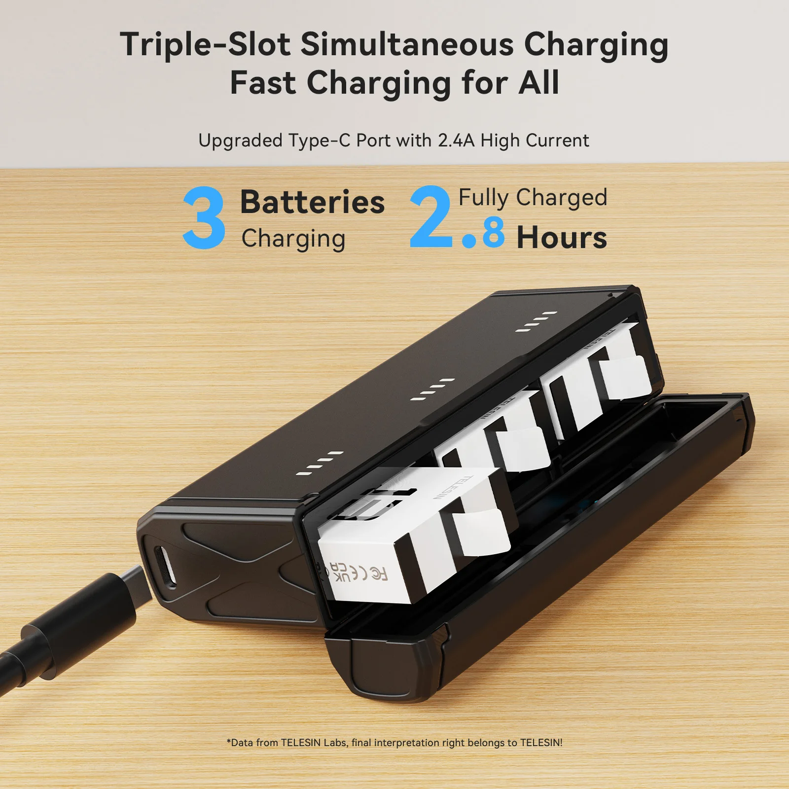 TELESIN Portable Fast Charging - đánh giá và giá Gopro Action Camera Hero 13 Black