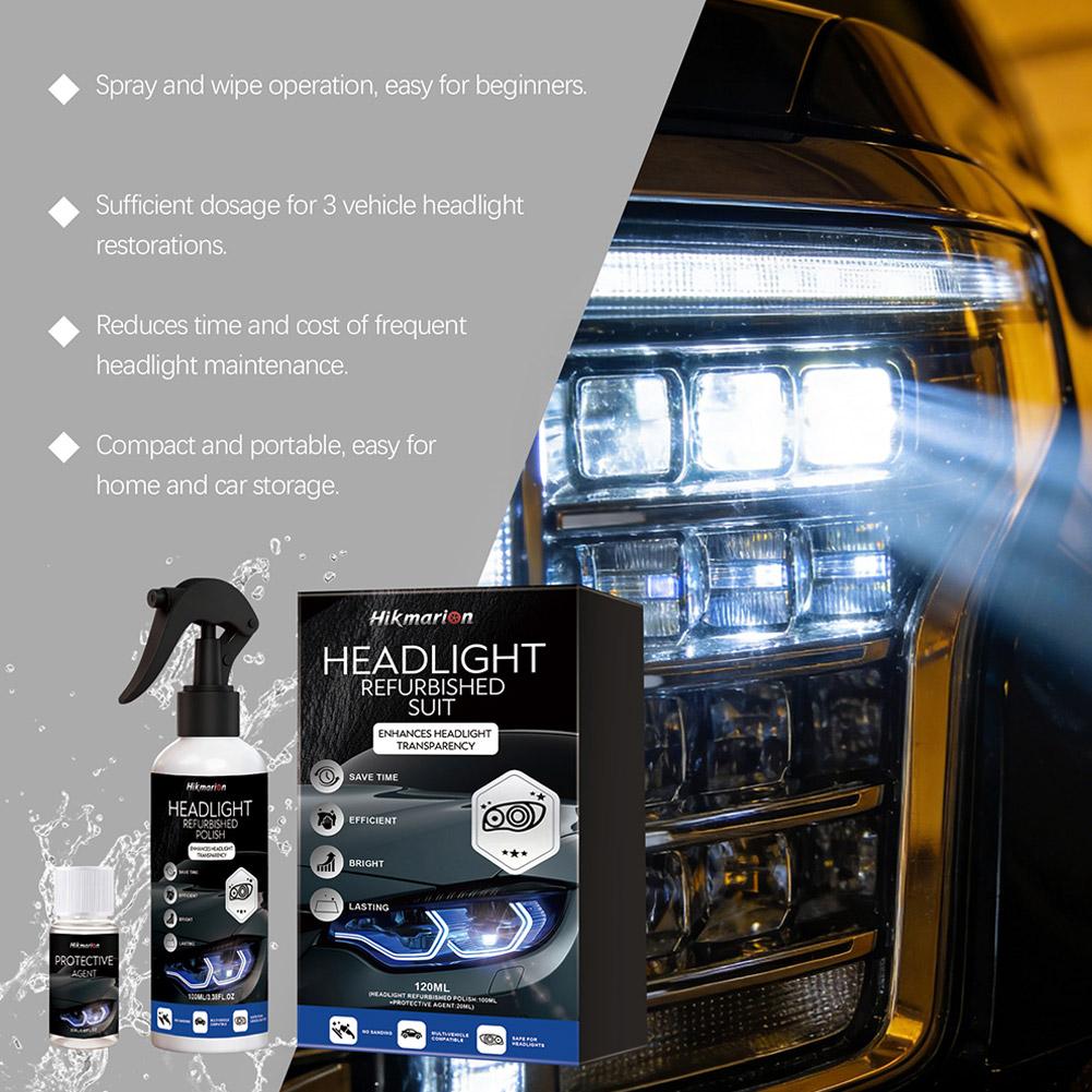100ml+20ml Car Headlights Rest - đánh giá và giá Lens Cleaning Kit