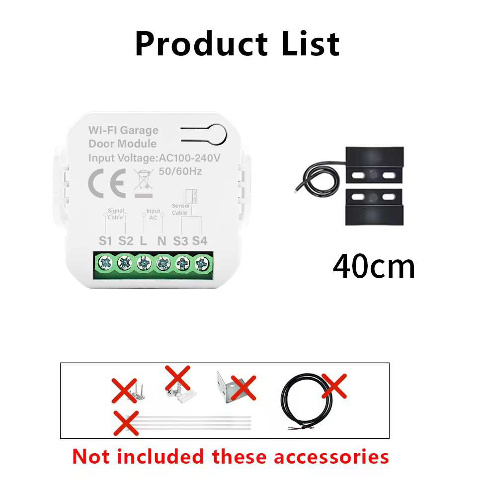 Smart Tuya WiFi Garage Door Sw - đánh giá và giá Remote Shutter Release