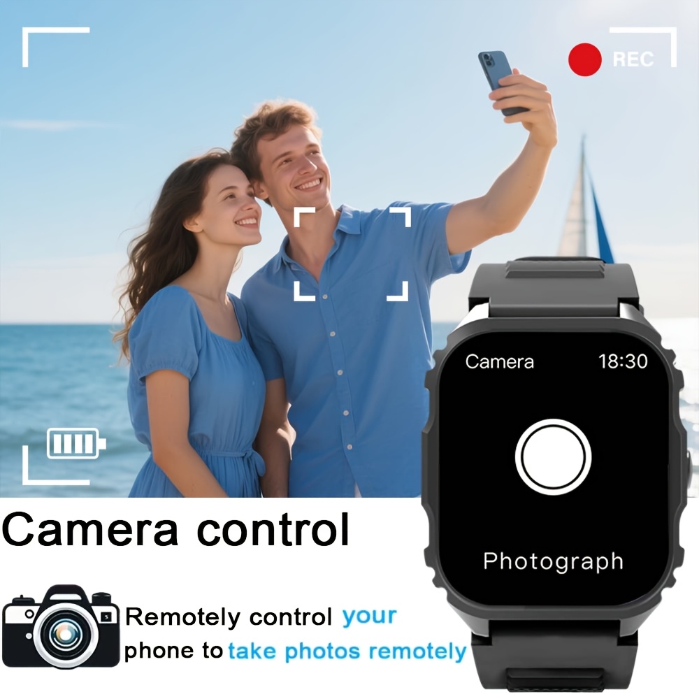 Smart Watch，1.84-Inch Large Sq - đánh giá và giá Photography Of A Man