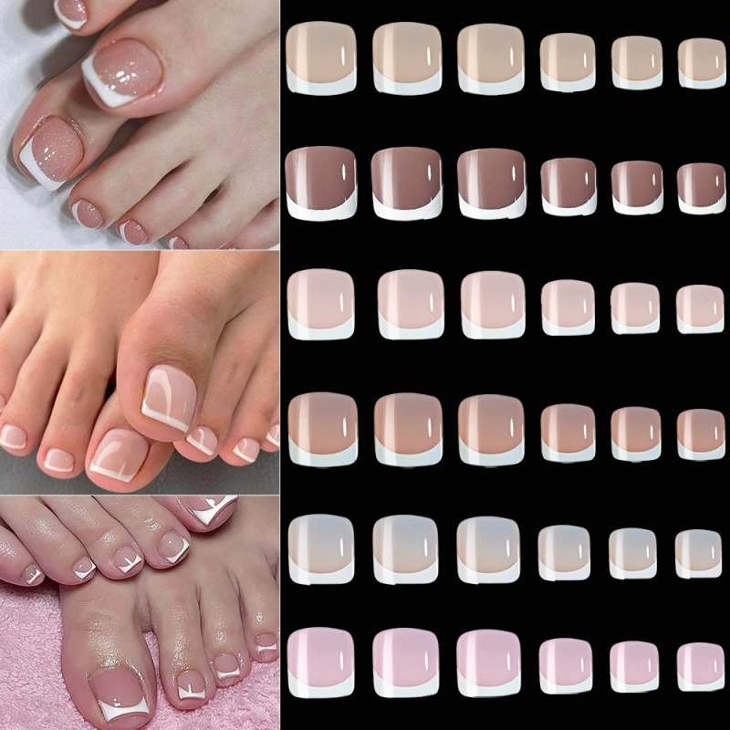 120pcs Square French Tips Toe  - đánh giá và giá Photography Tips