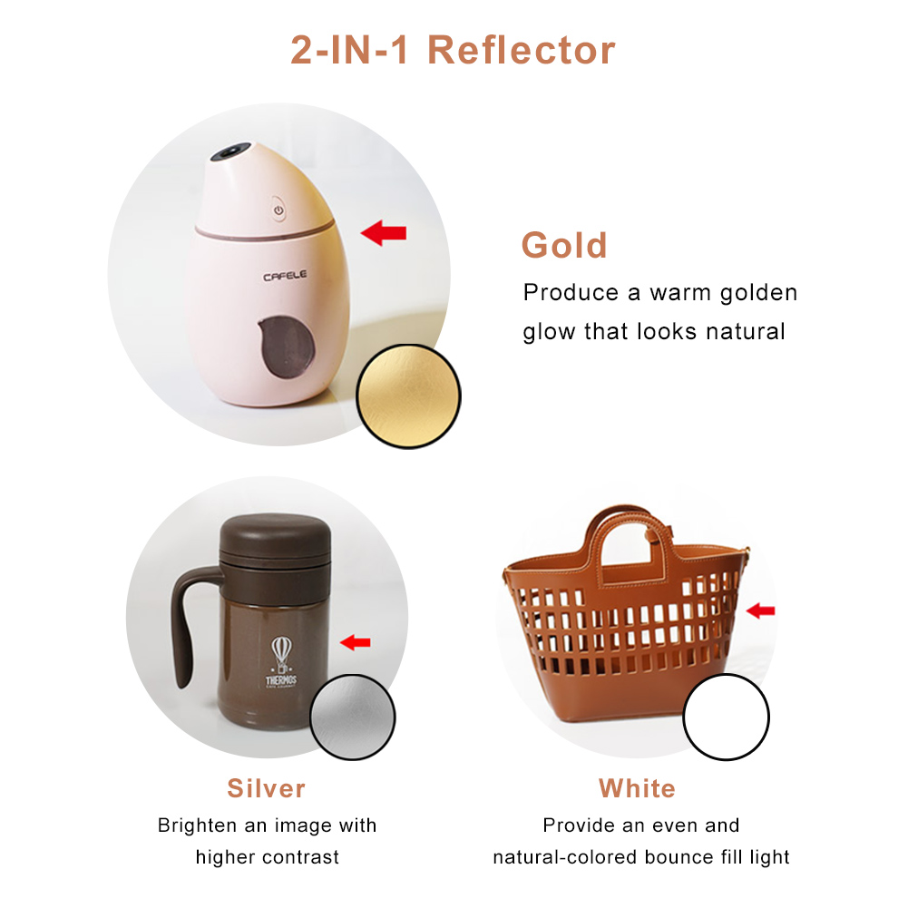 2in1 Round Portable Reflector  - đánh giá và giá Pop Up Flash Diffuser