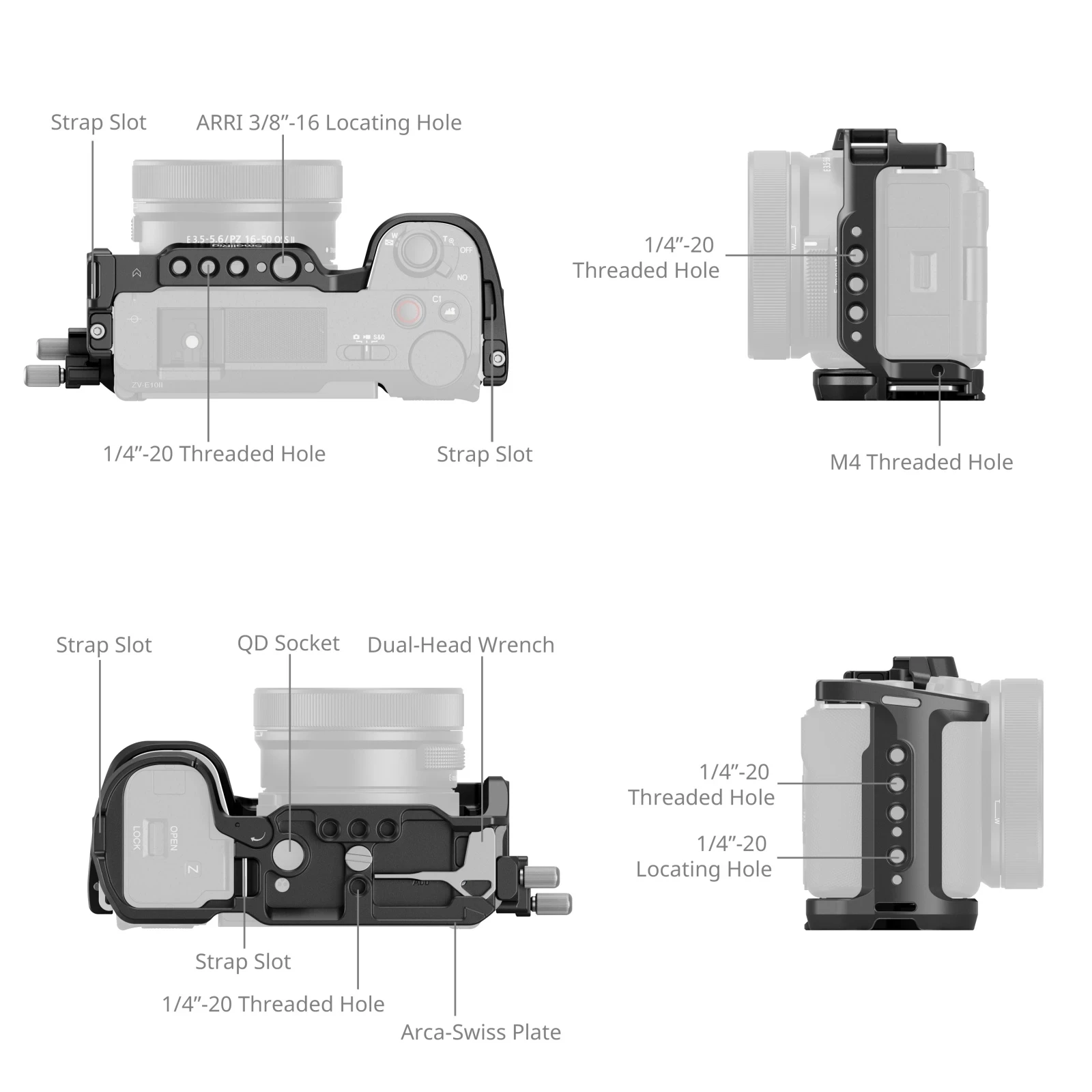 Smallrig HawkLock Quick Releas - đánh giá và giá Sony Camera Zv-E10
