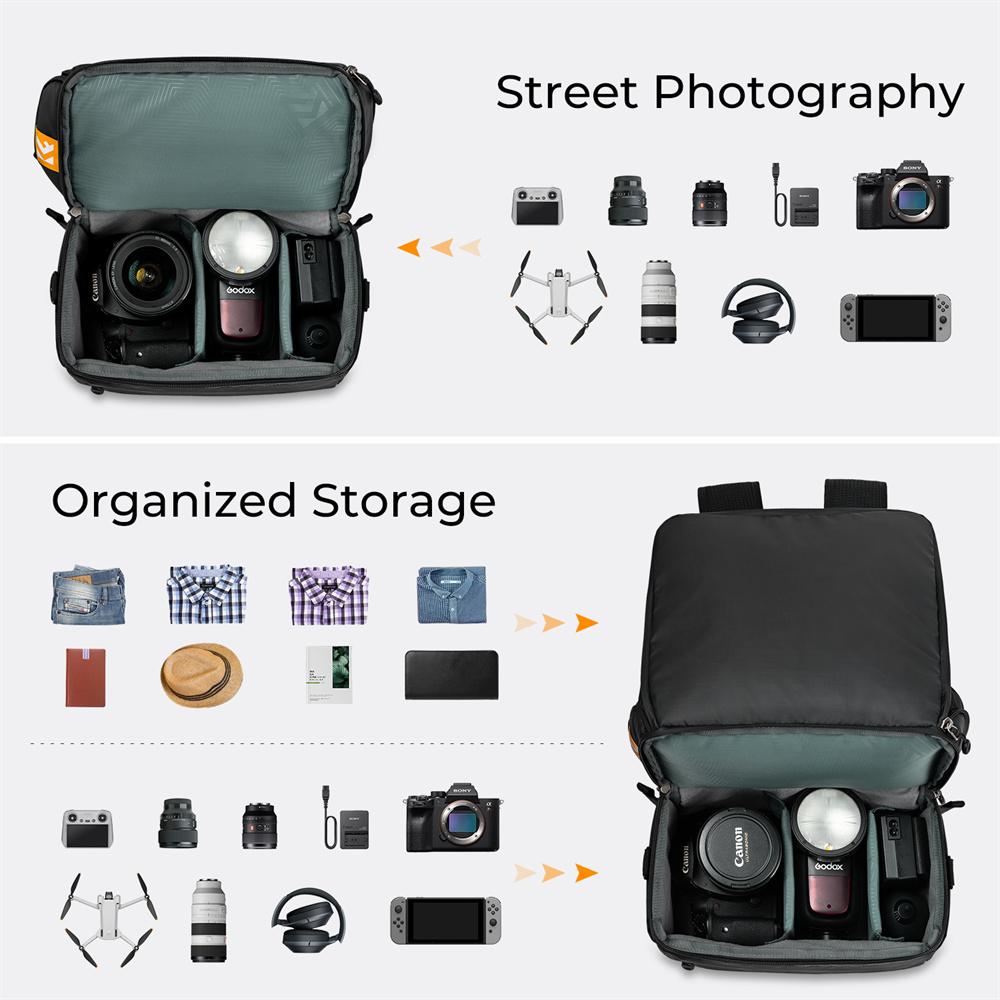K&F CONCEPT 22L Camera Backpac - đánh giá và giá Camera Bag Waterproof
