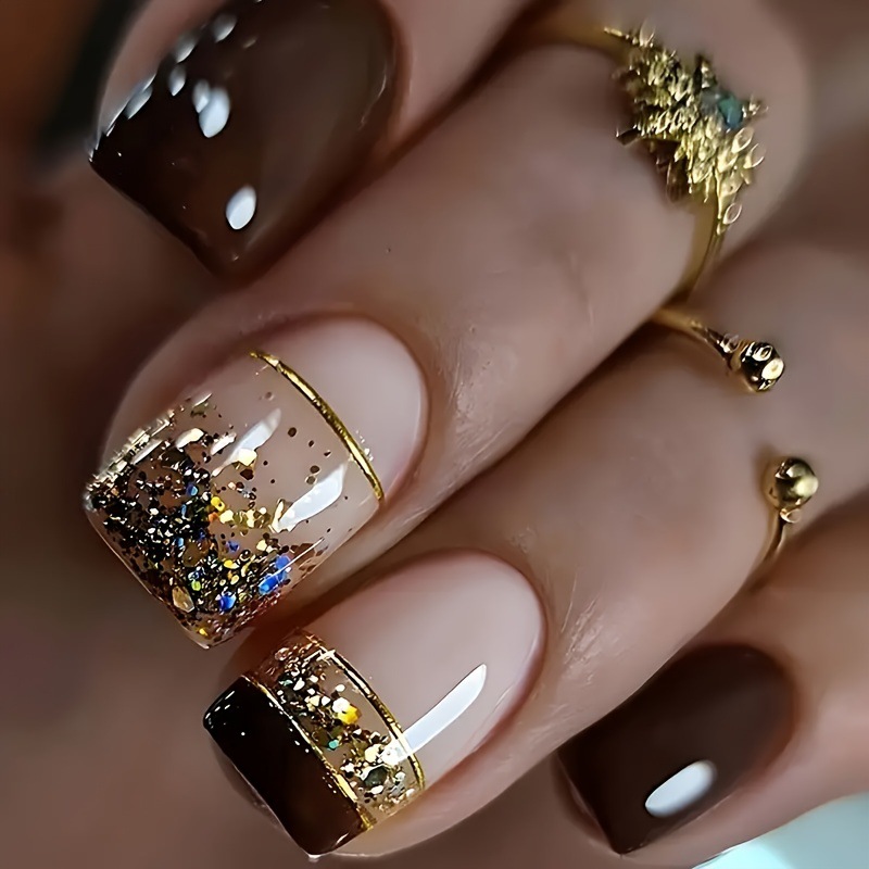 Short Square fake nails for wo - đánh giá và giá Photography Tips