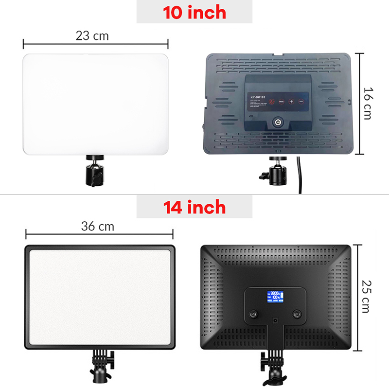 14inch 10inch LED Video Light  - đánh giá và giá Photography Bulb