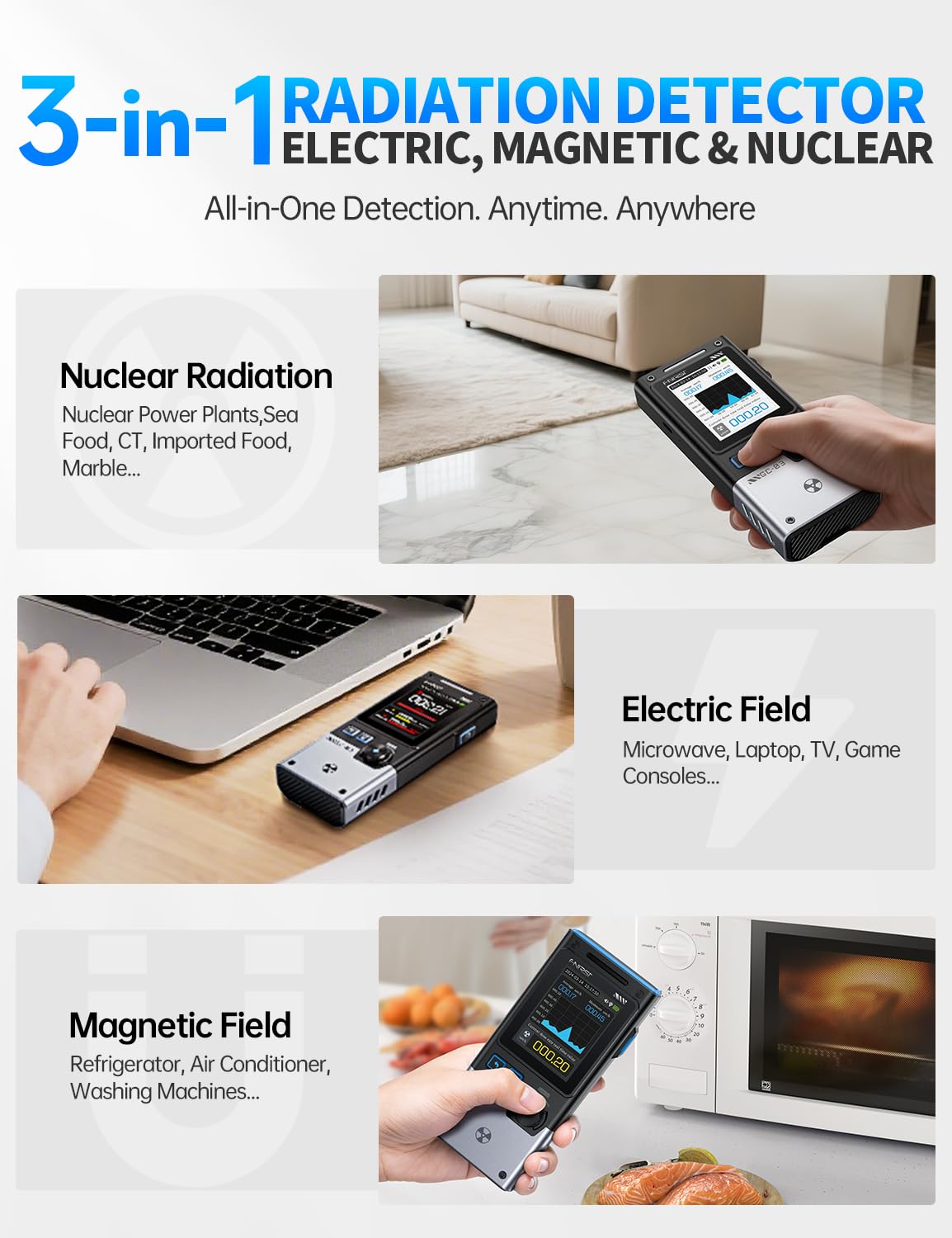 3 in 1 Geiger Counter Nuclear  - đánh giá và giá Intervalometer Timer