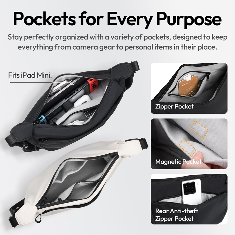 Ulanzi HMN1 Lunar Sling Bag Wh - đánh giá và giá Camera Bag Waterproof