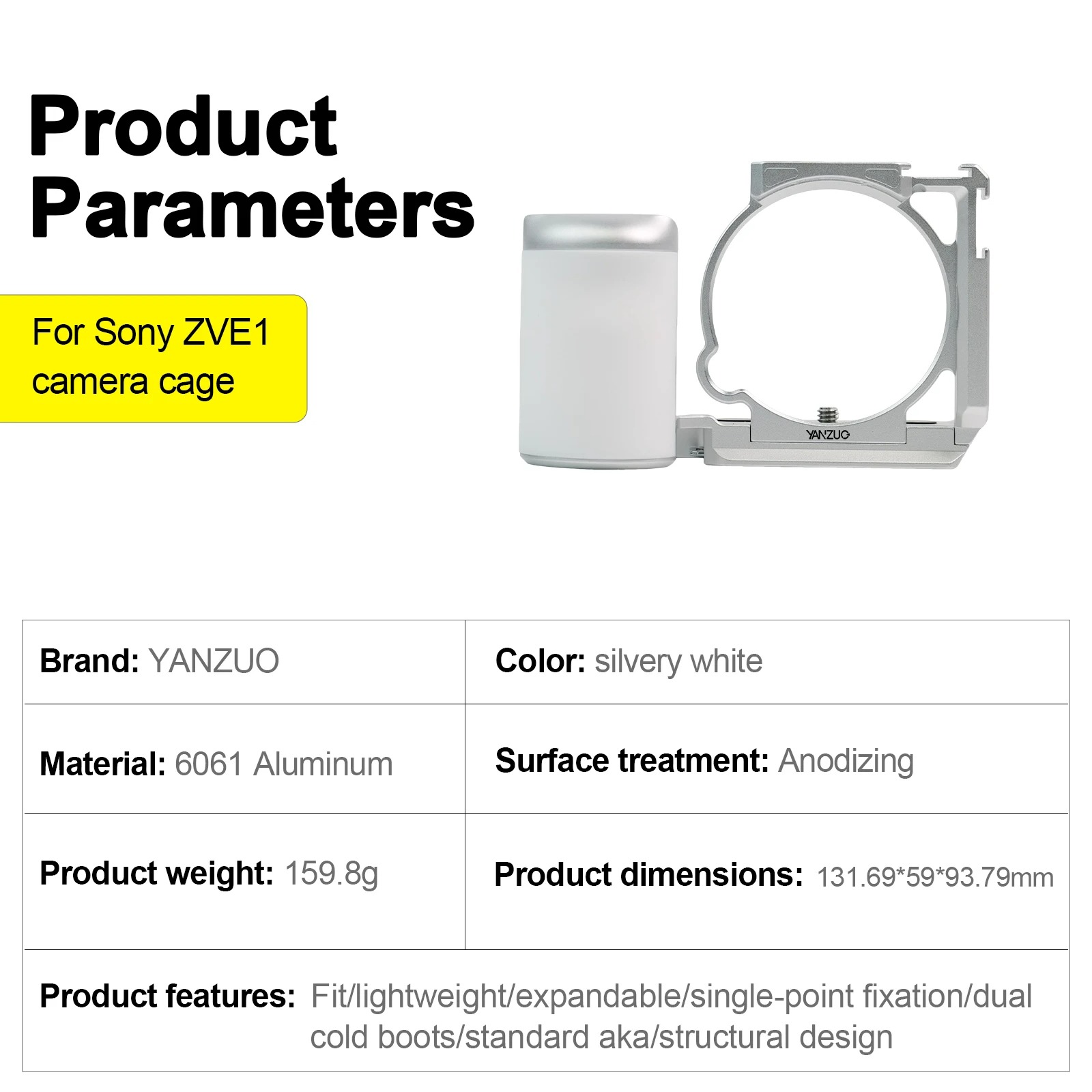 YANZUO ZV-E10 Camera Cage Alum - đánh giá và giá Sony Camera Zv-E10