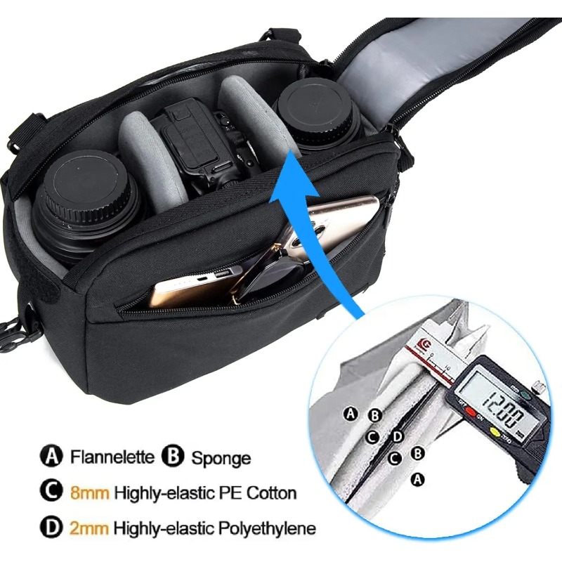 Waterproof One-Shoulder Sling  - đánh giá và giá Camera Bag Waterproof