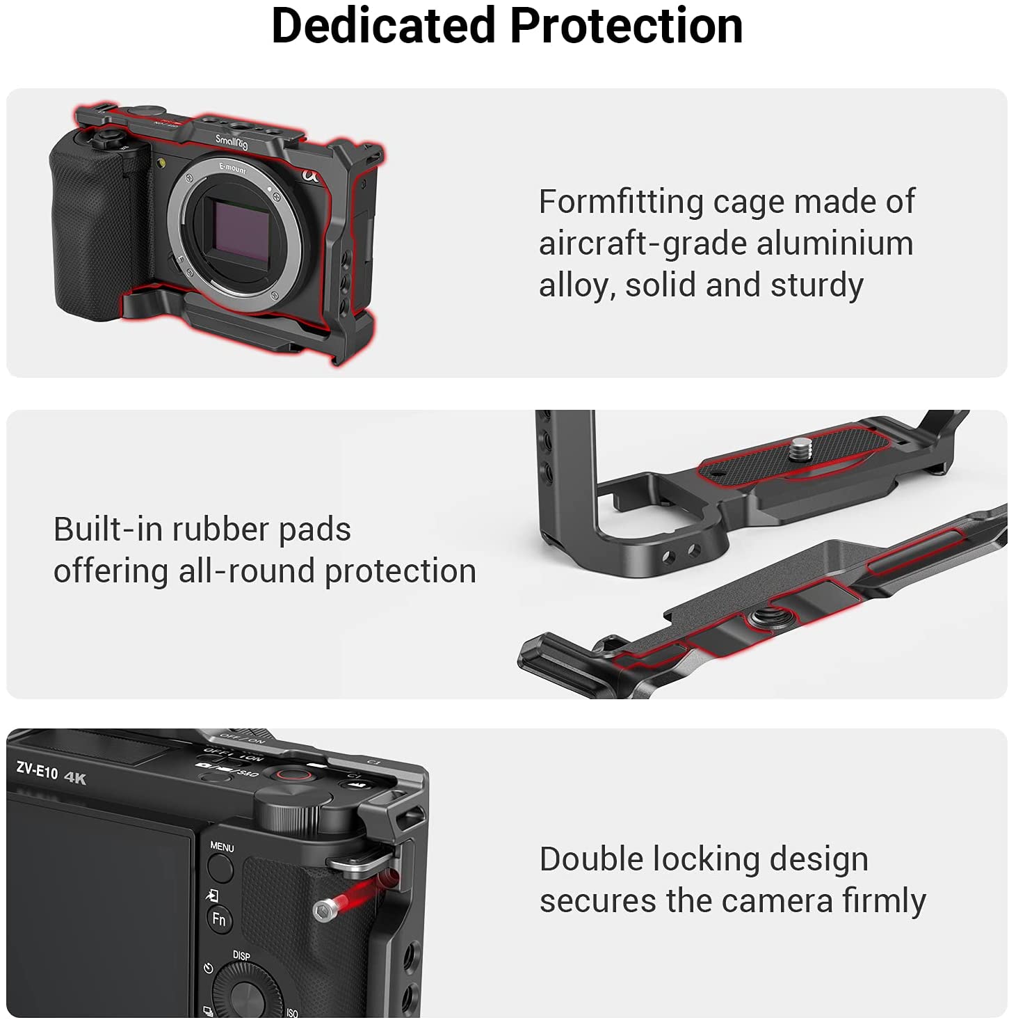 SmallRig Sony ZV-E10 Khung Máy - đánh giá và giá Sony Camera Zv-E10